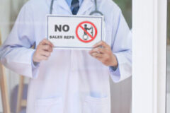 doctor doesn't meet with sales reps